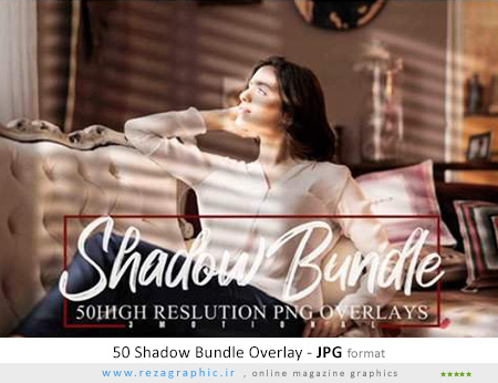 50 تصاویر پوششی سایه - 50 Shadow Bundle Overlay